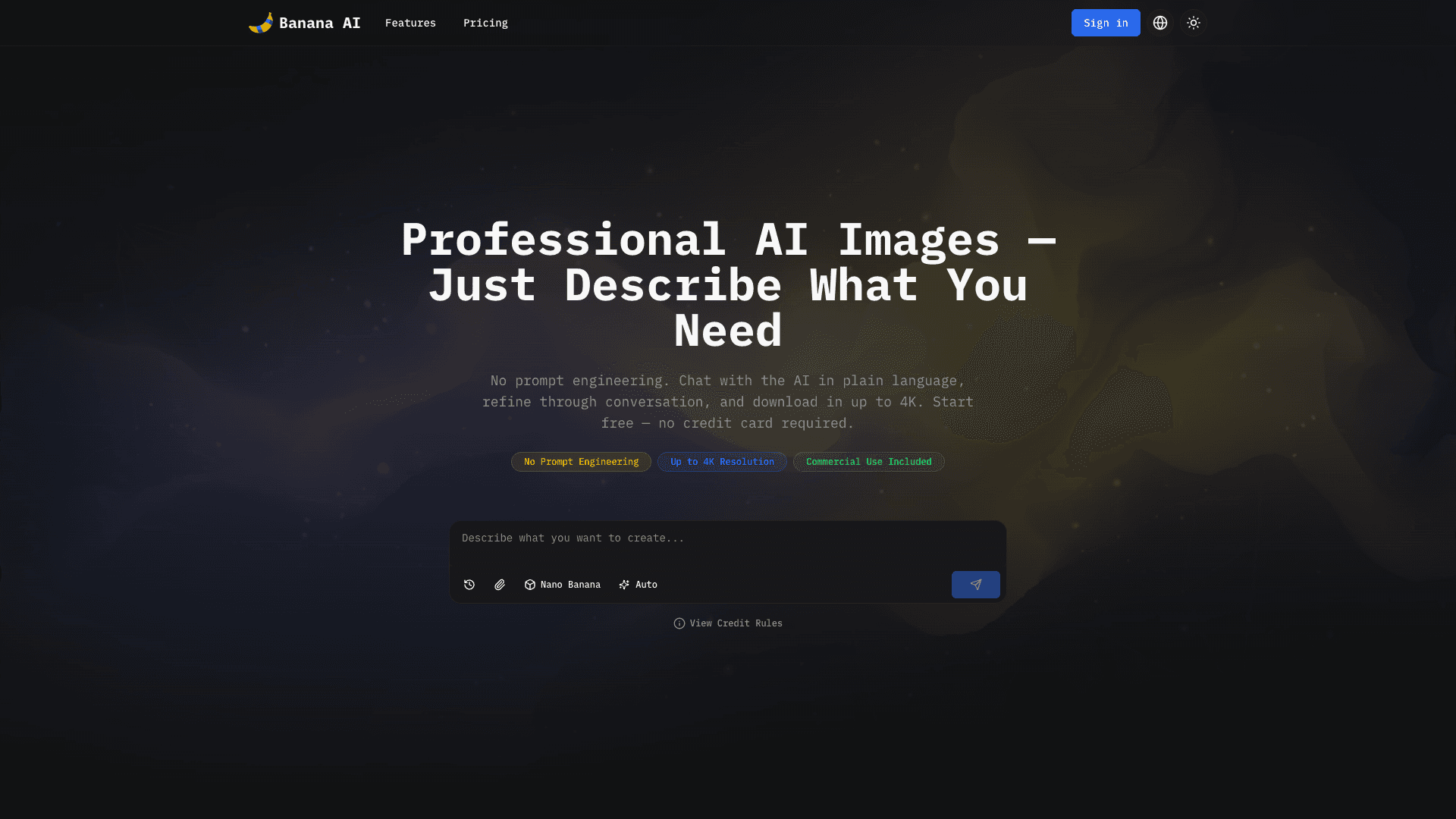 Banana AI Image Generator - Product Image