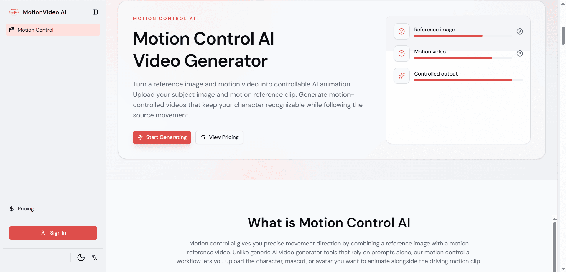 Motion Control AI - Product Image