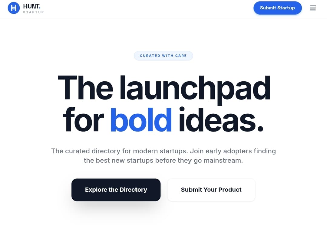 Hunt Startup - Product Image