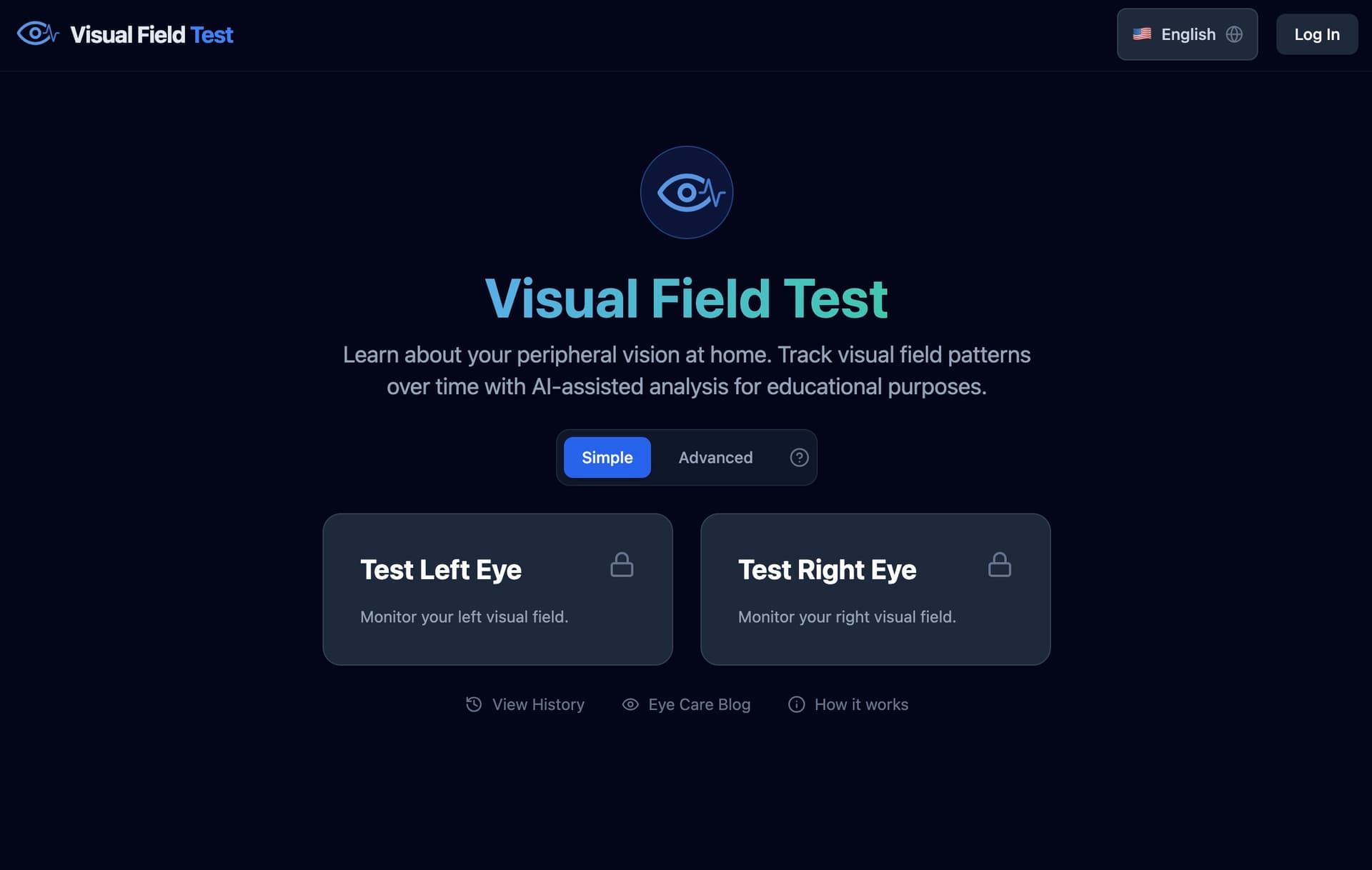 Visual Field Test - Product Image