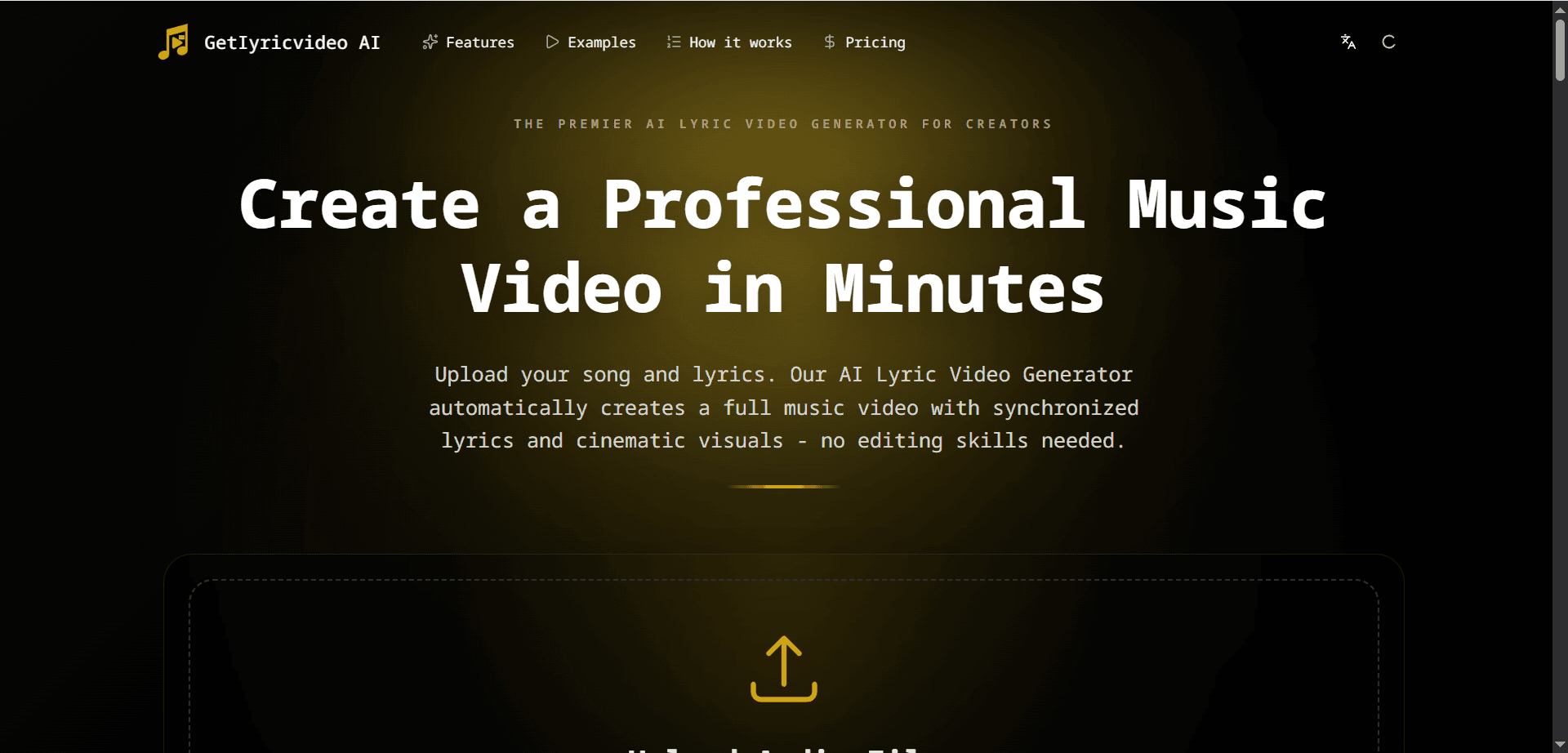 AI Lyric Video Generator - Product Image