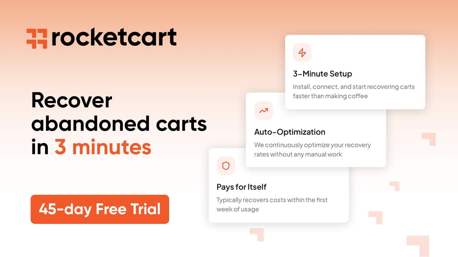 RocketCart - Abandoned Cart Recovery - Product Image
