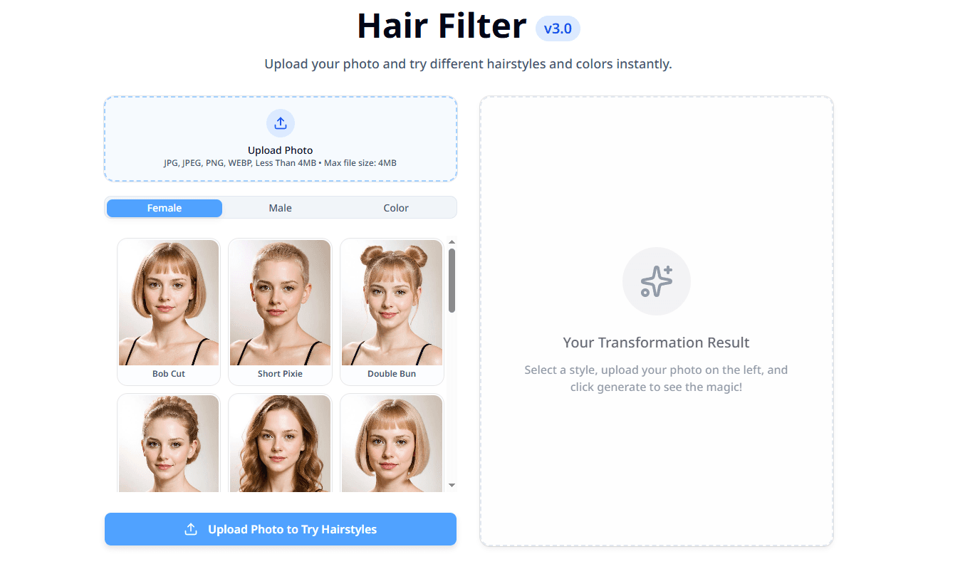 AI hairstyle - Product Image