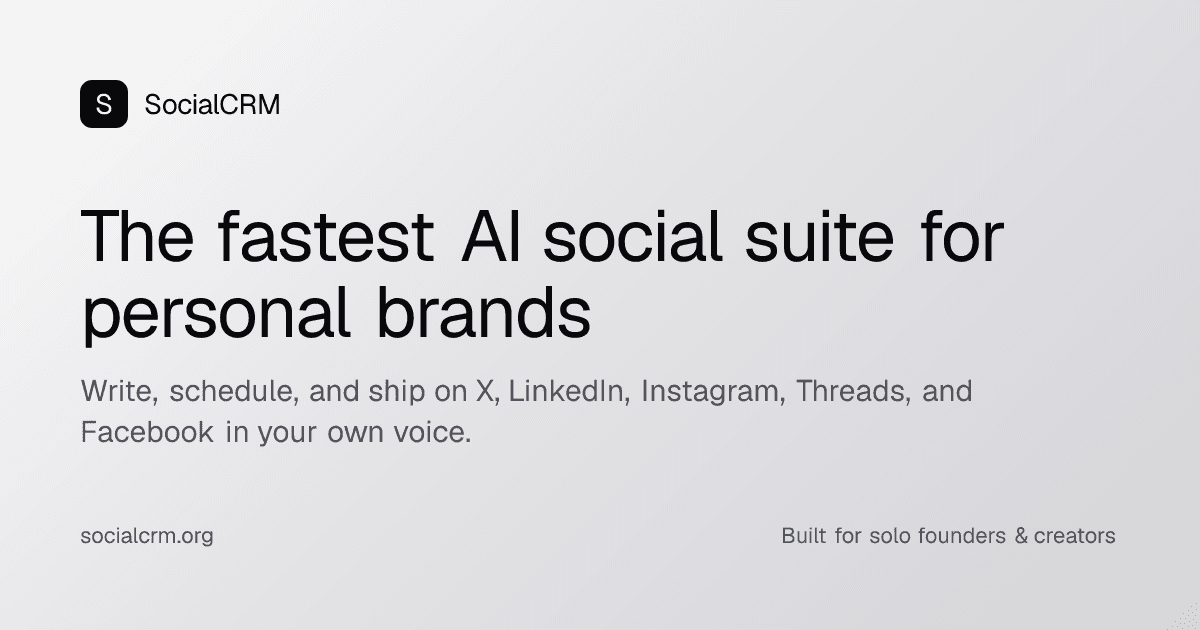 SocialCRM - Product Image