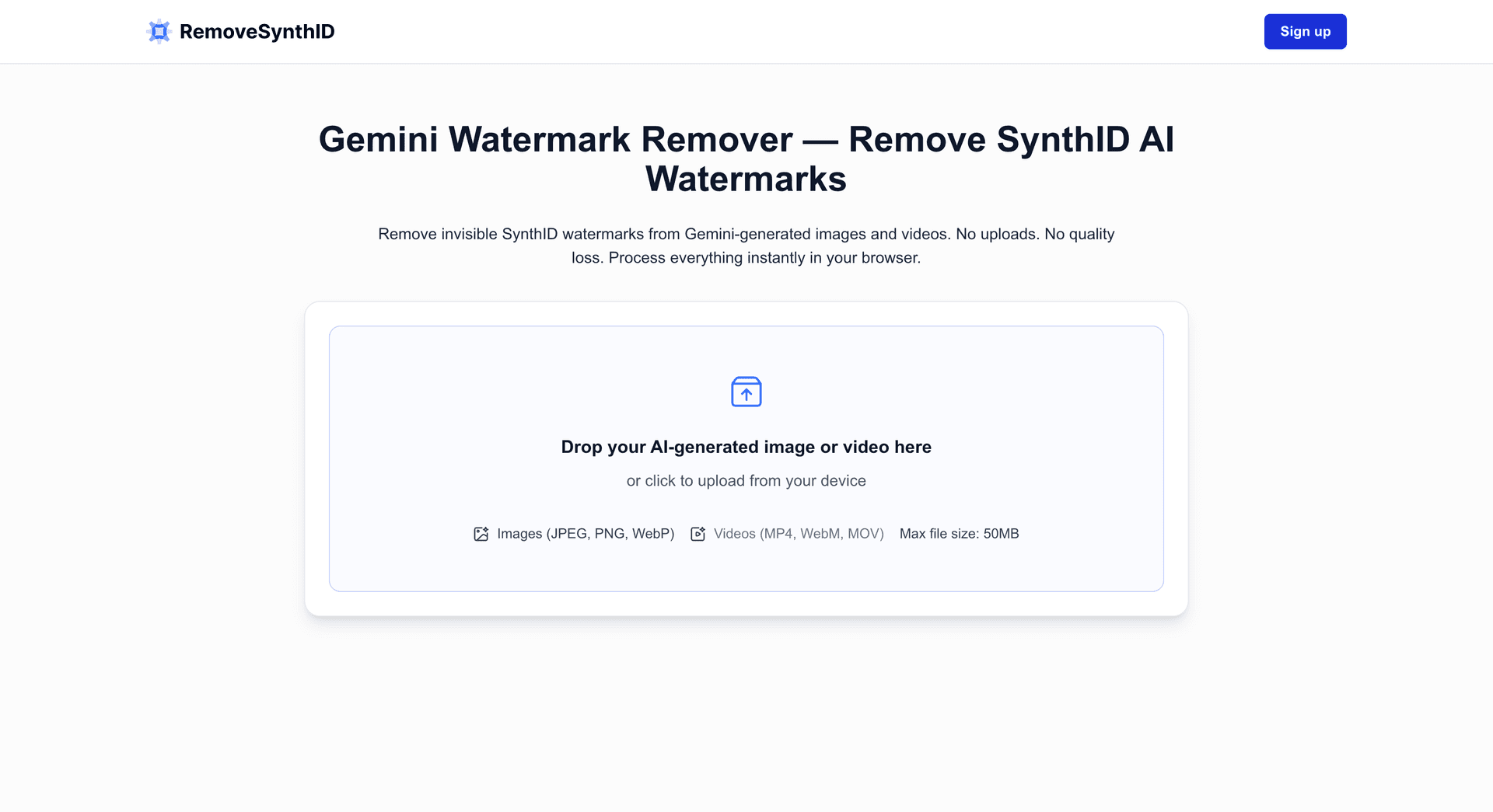 RemoveSynthID - Product Image