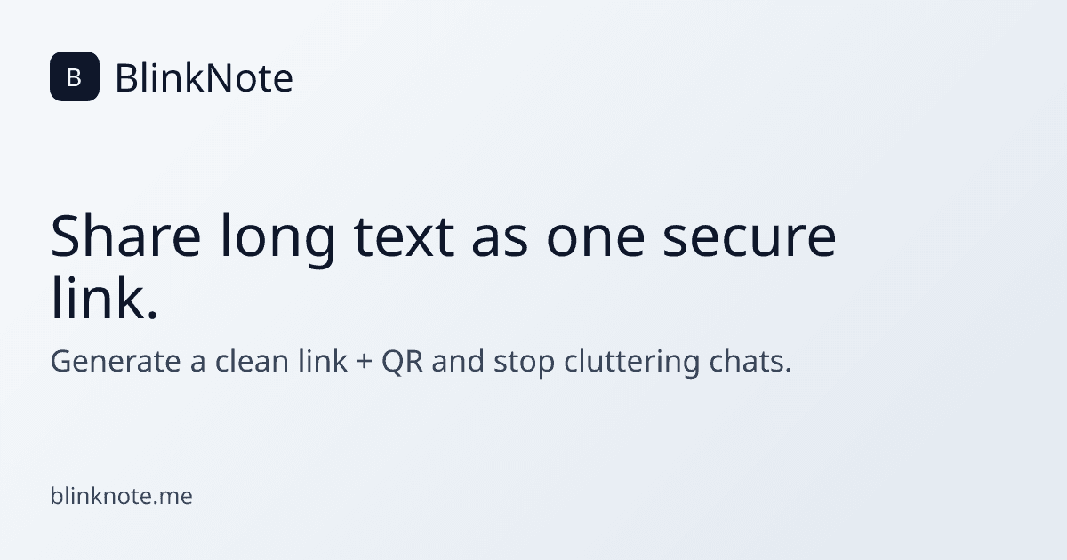 Blinknote - Product Image