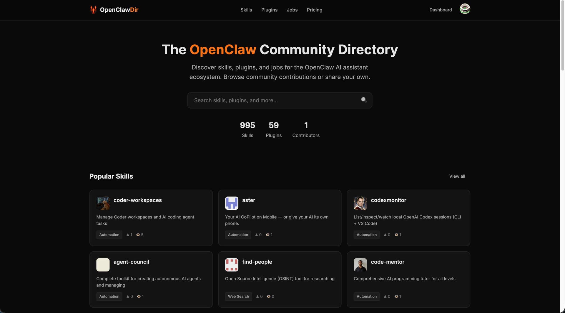 Open Claw Directory - Product Image