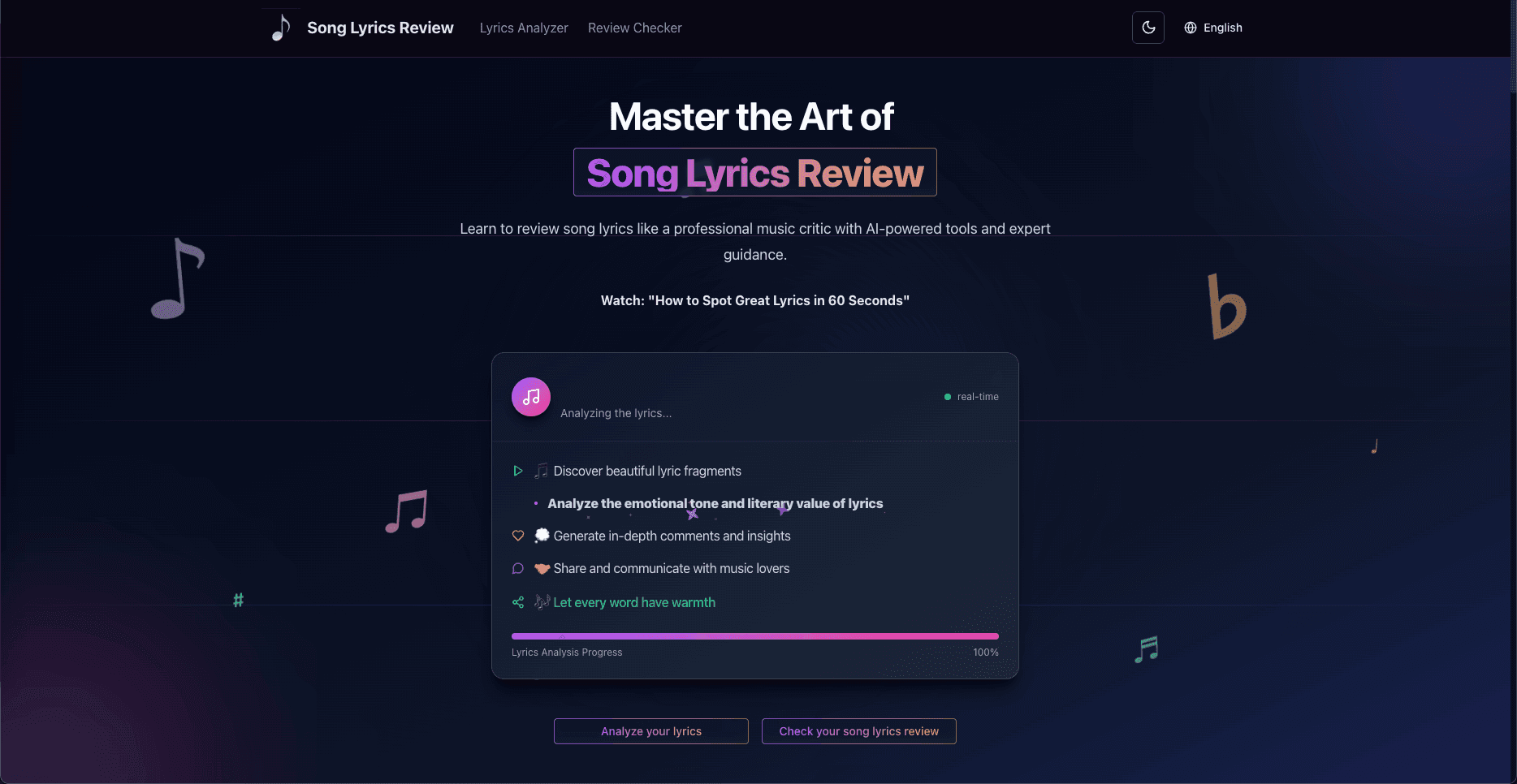 Song Lyrics Review - Product Image