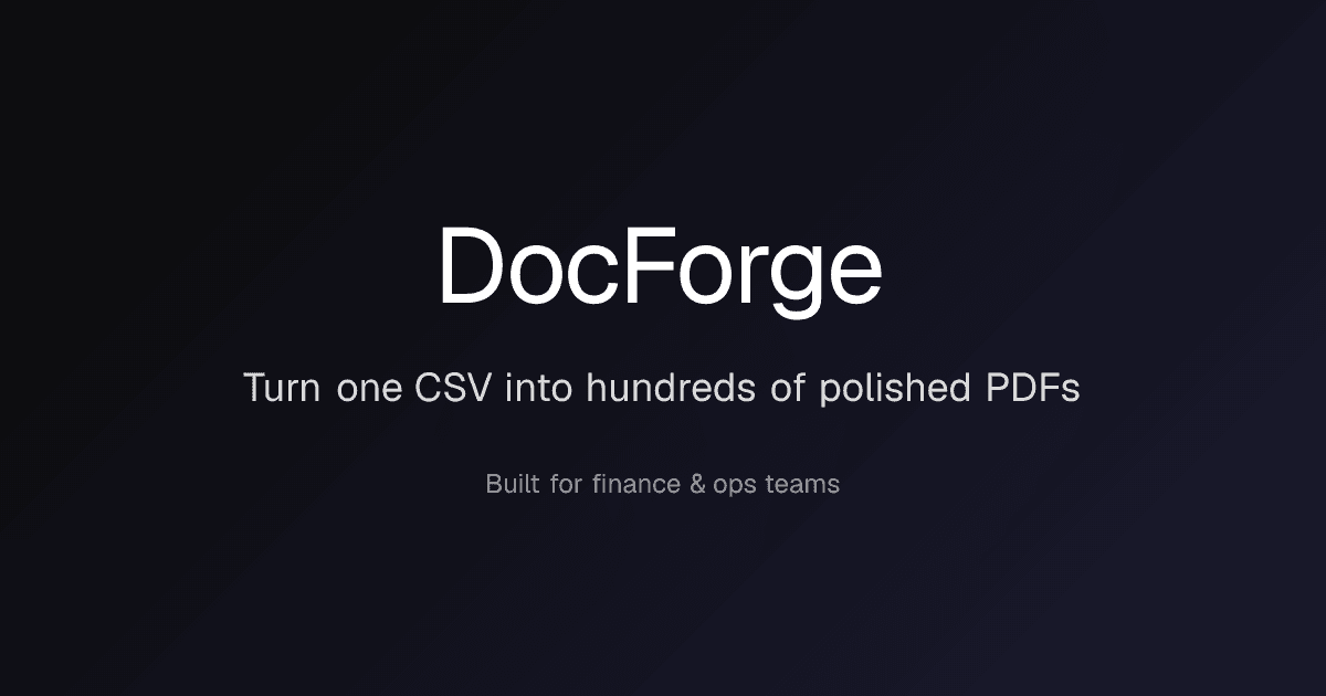 DocForge - Product Image