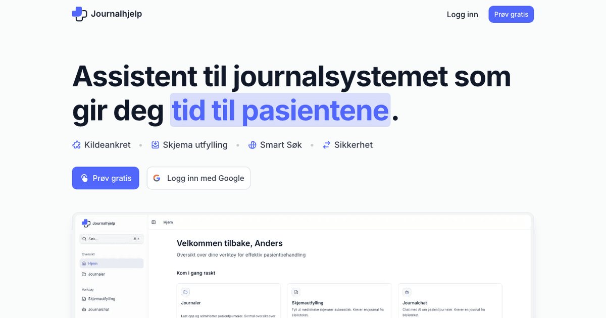 Journalhjelp - Product Image