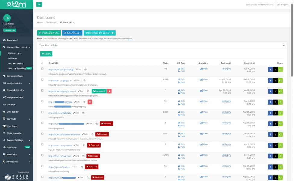 T2M URL Shortener - Product Image