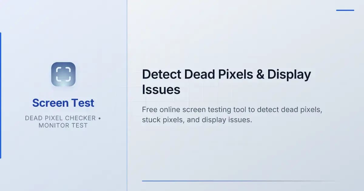 Dead Pixel Test - Product Image