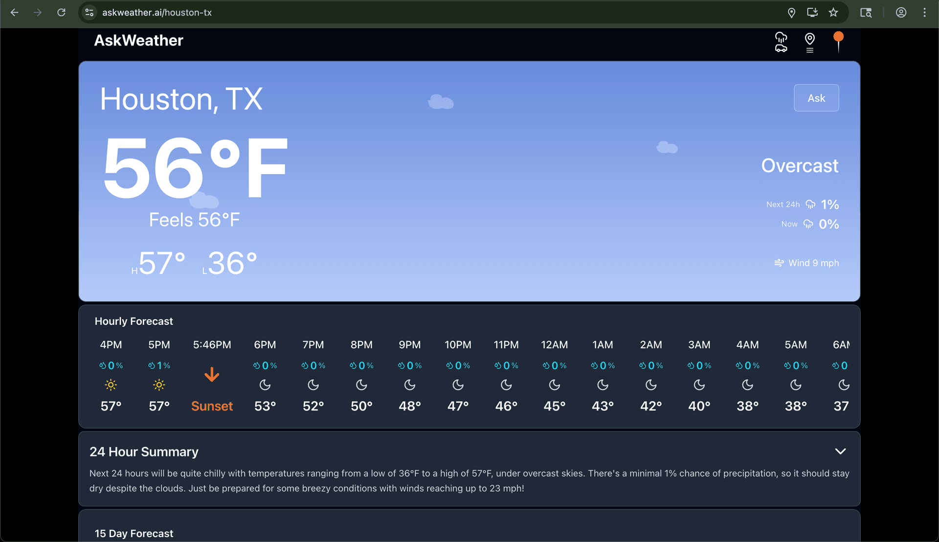 Ask Weather - Product Image