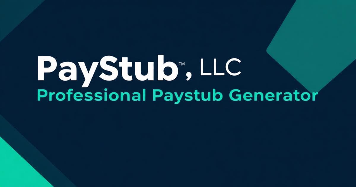 PayStub Generator - Product Image