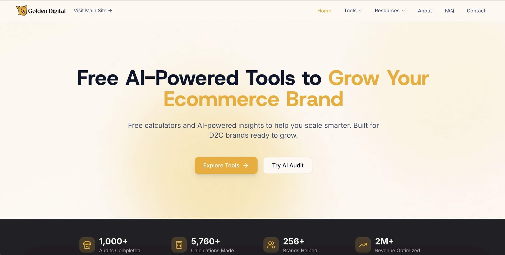 Golden Digital's Free D2C Marketing Tools - Product Image
