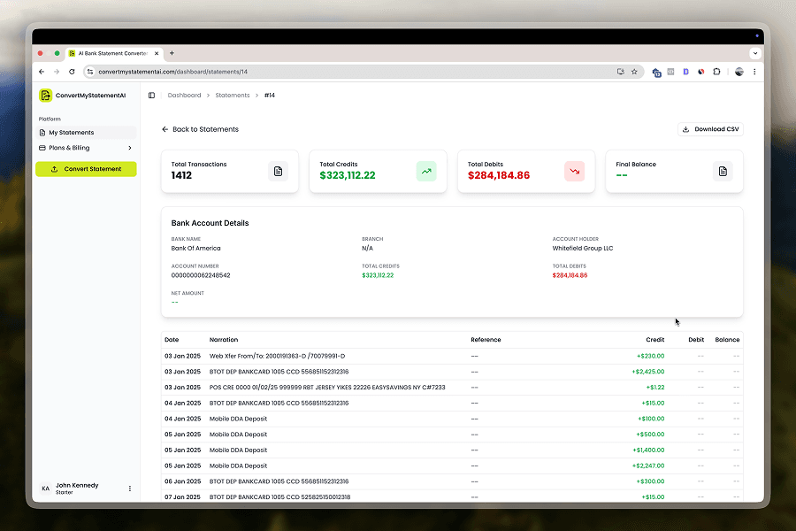 ConvertMyStatement AI - Product Image