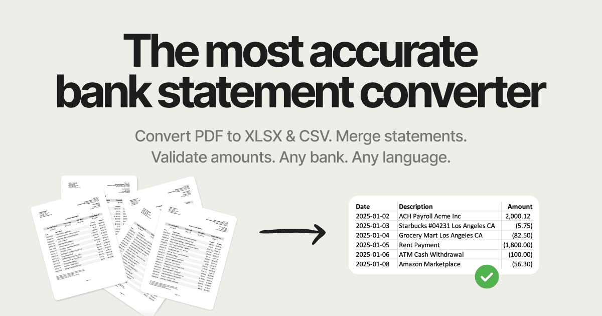 Bank PDF Converter - Product Image
