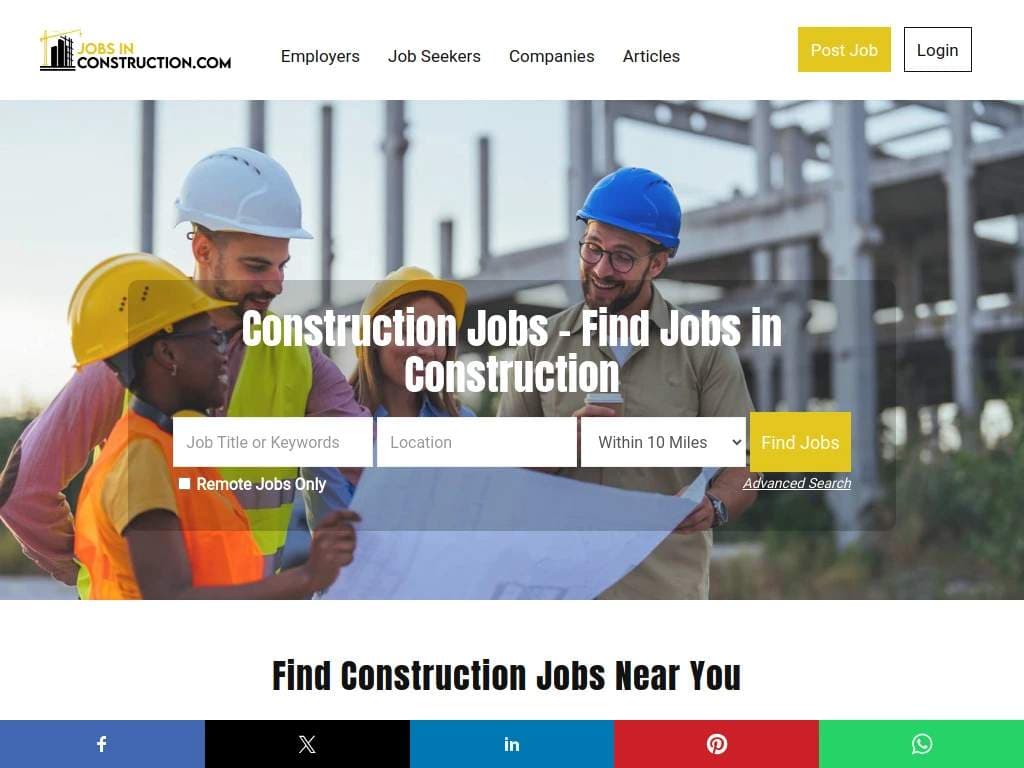 JobsInConstruction - Product Image
