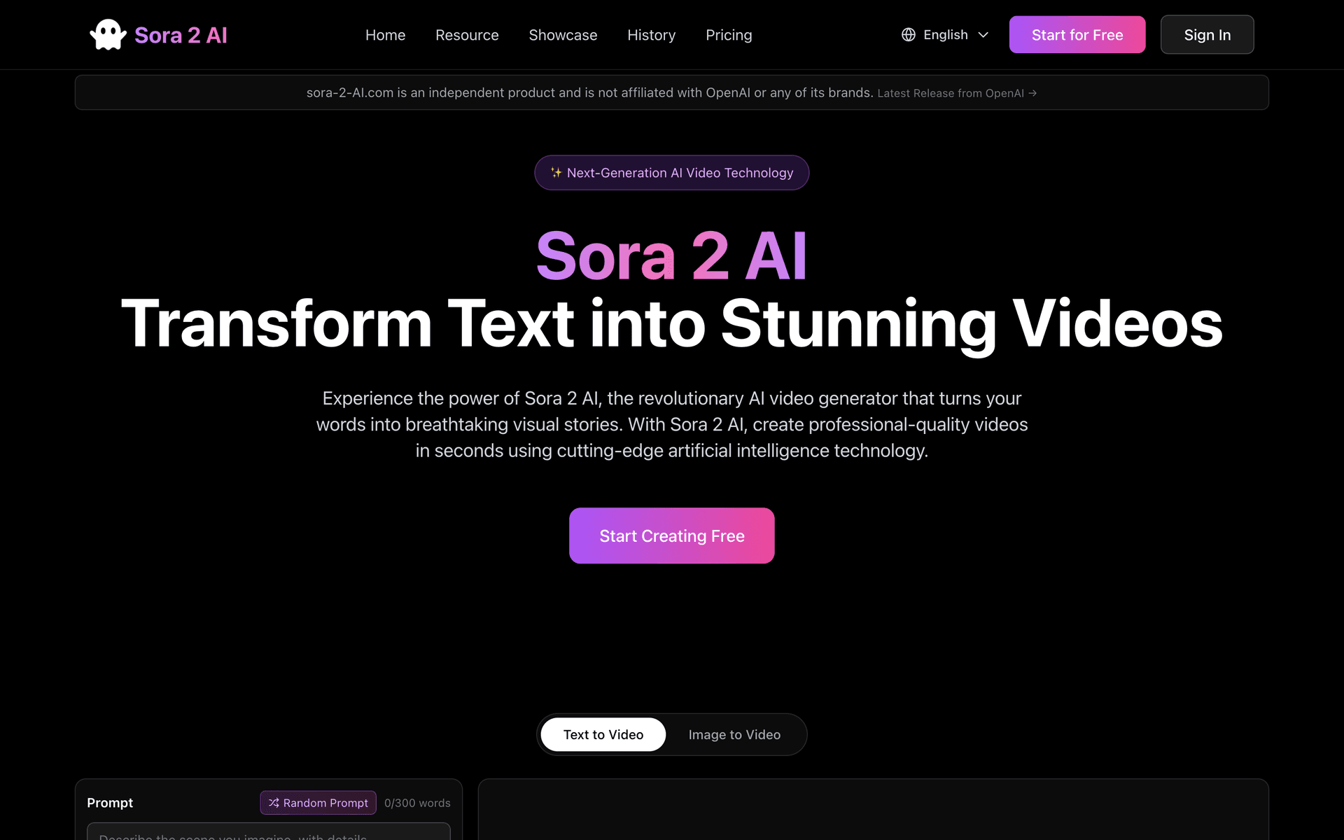 Sora 2 AI - Product Image