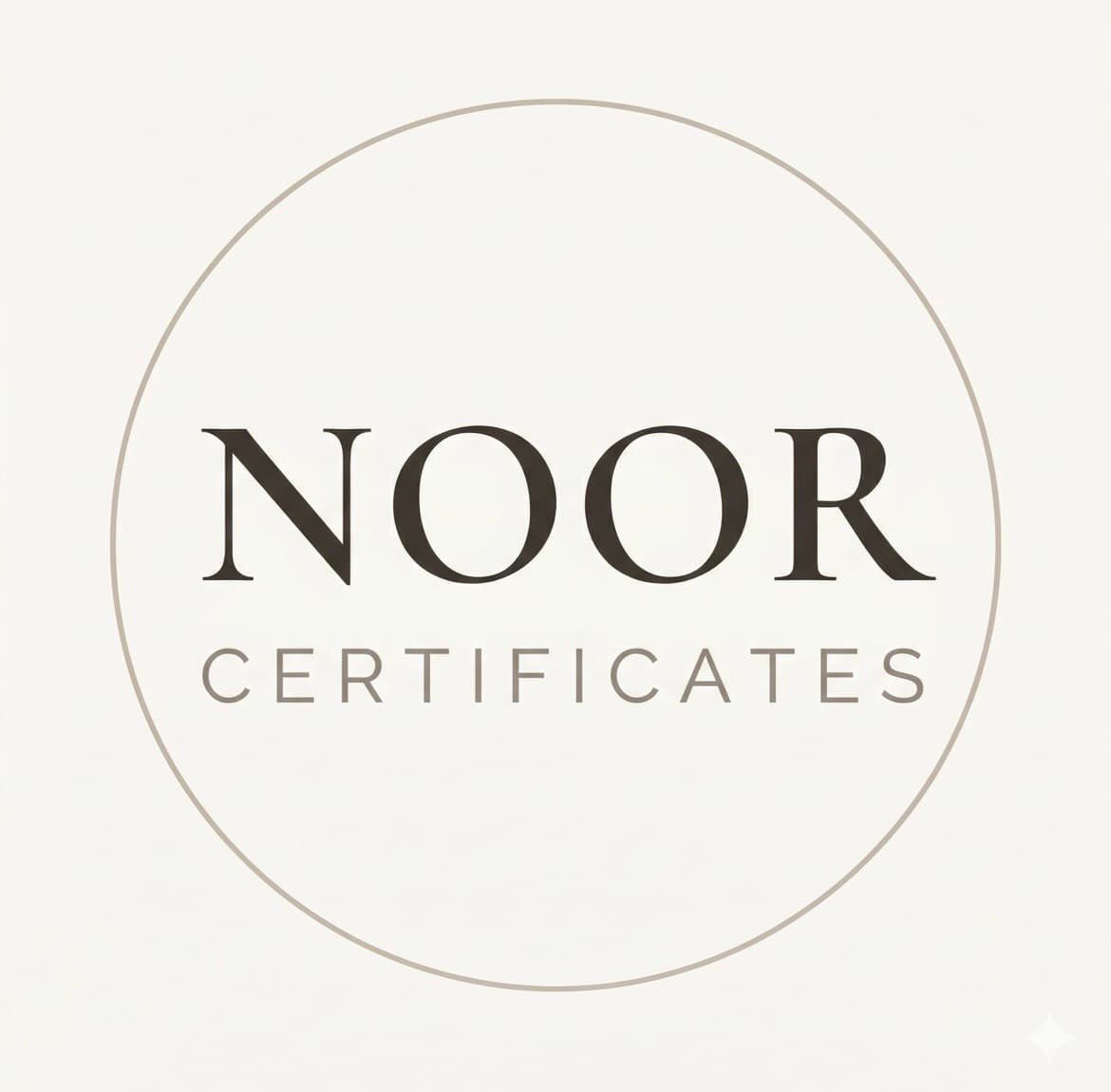Noor Certificates logo