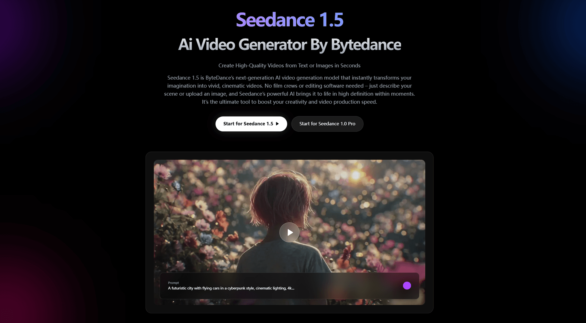 Seedance 1.5 - Product Image
