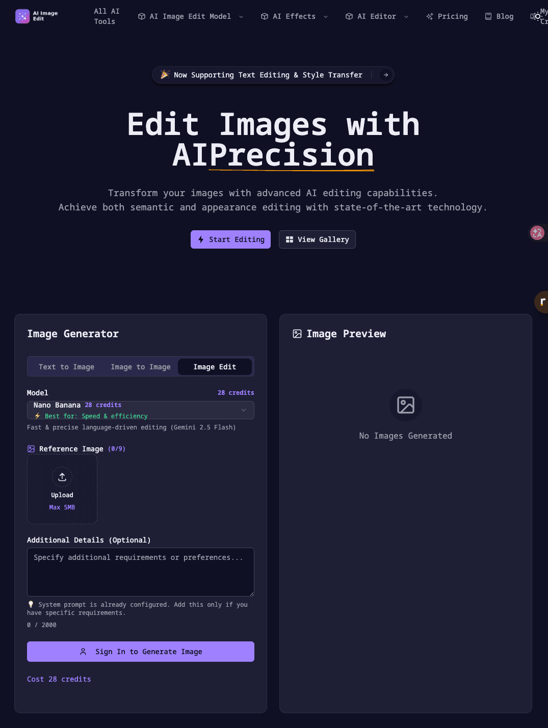AI Image Editor - Product Image