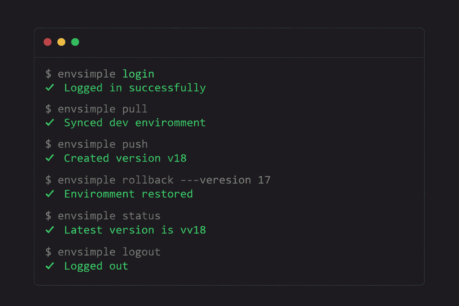 EnvSimple - Product Image