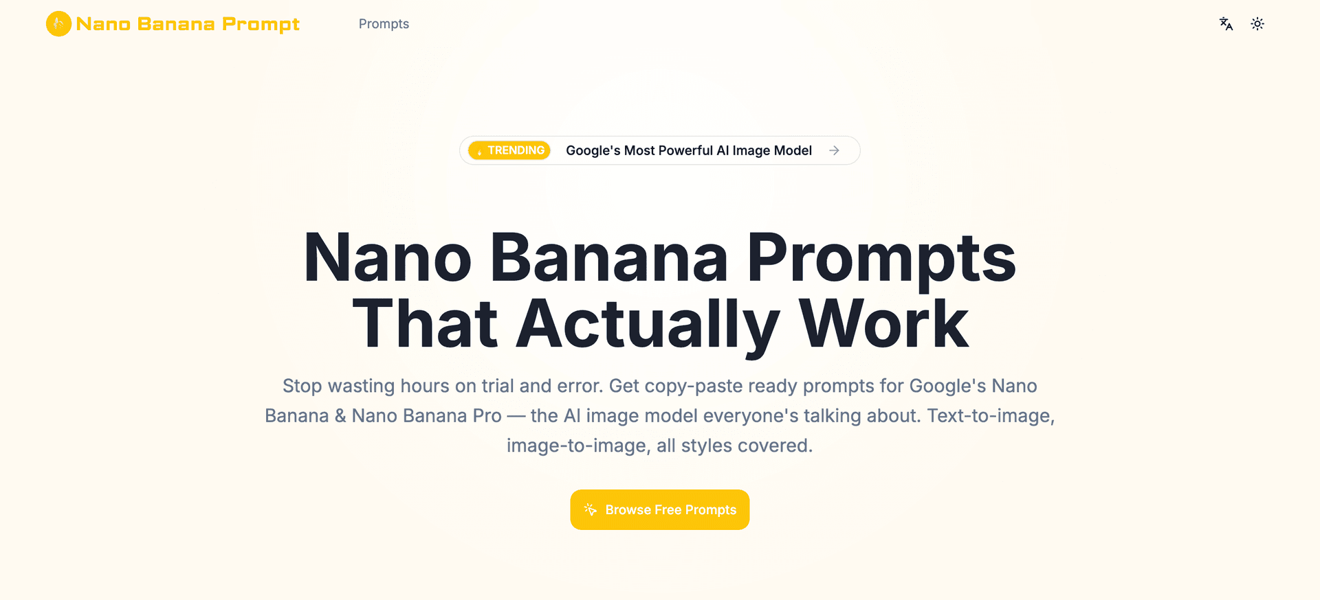 Nano Banana Prompt - Product Image