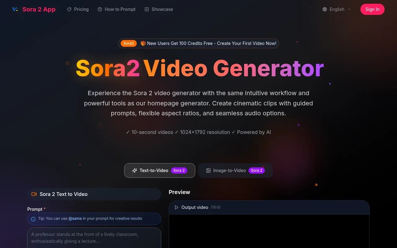 Sora 2 App - Product Image