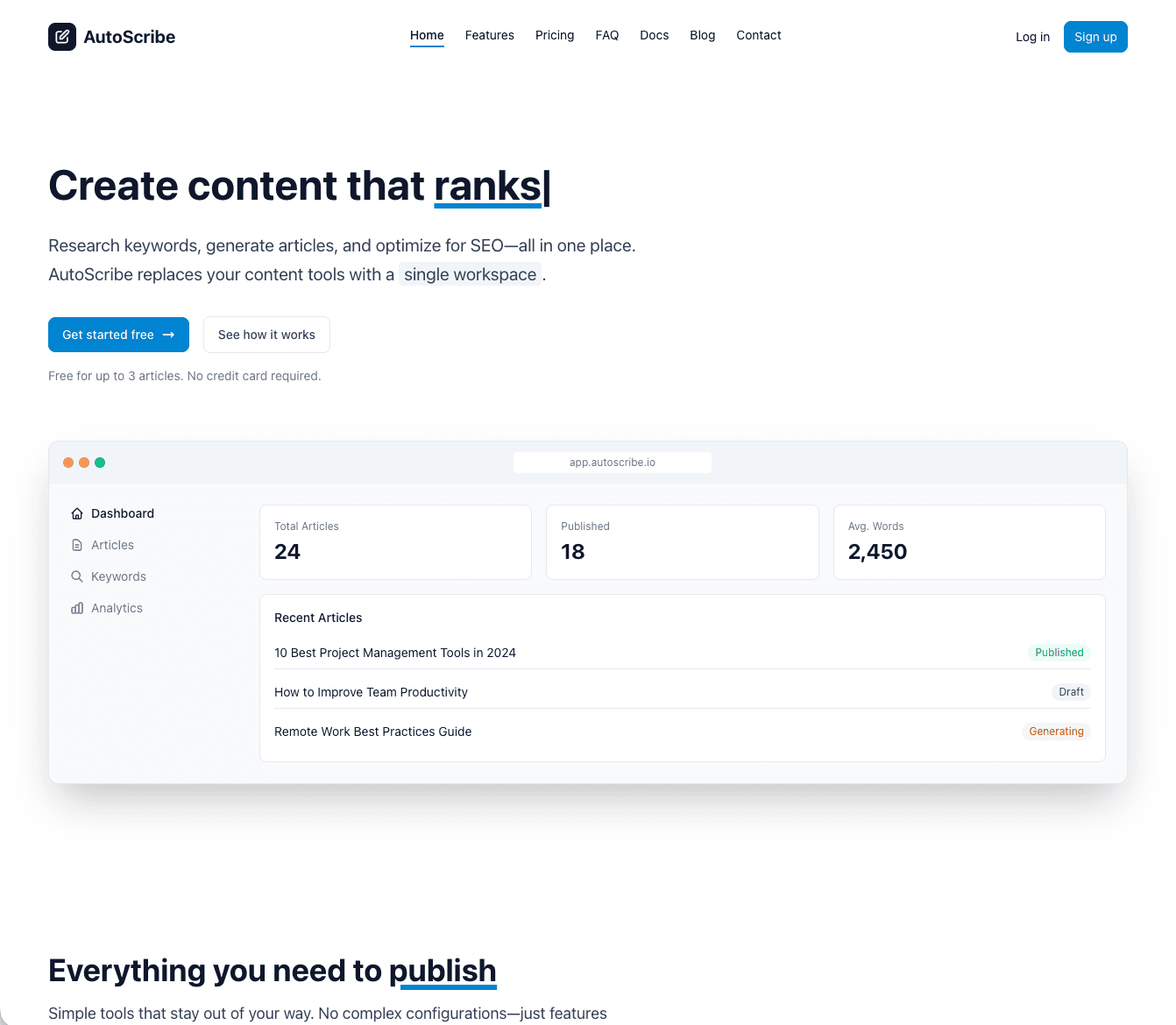 AutoScribe - Product Image