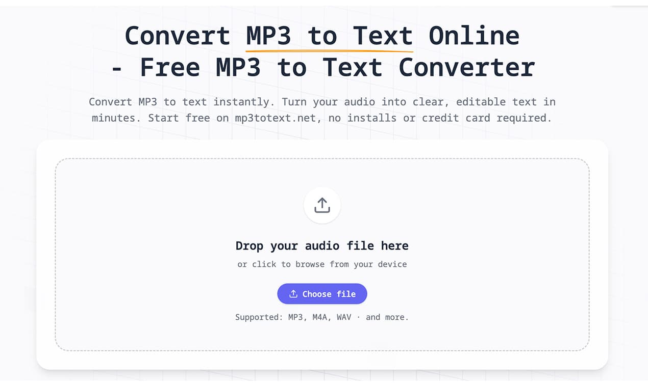 MP3 to Text (TXT/SRT) - Product Image