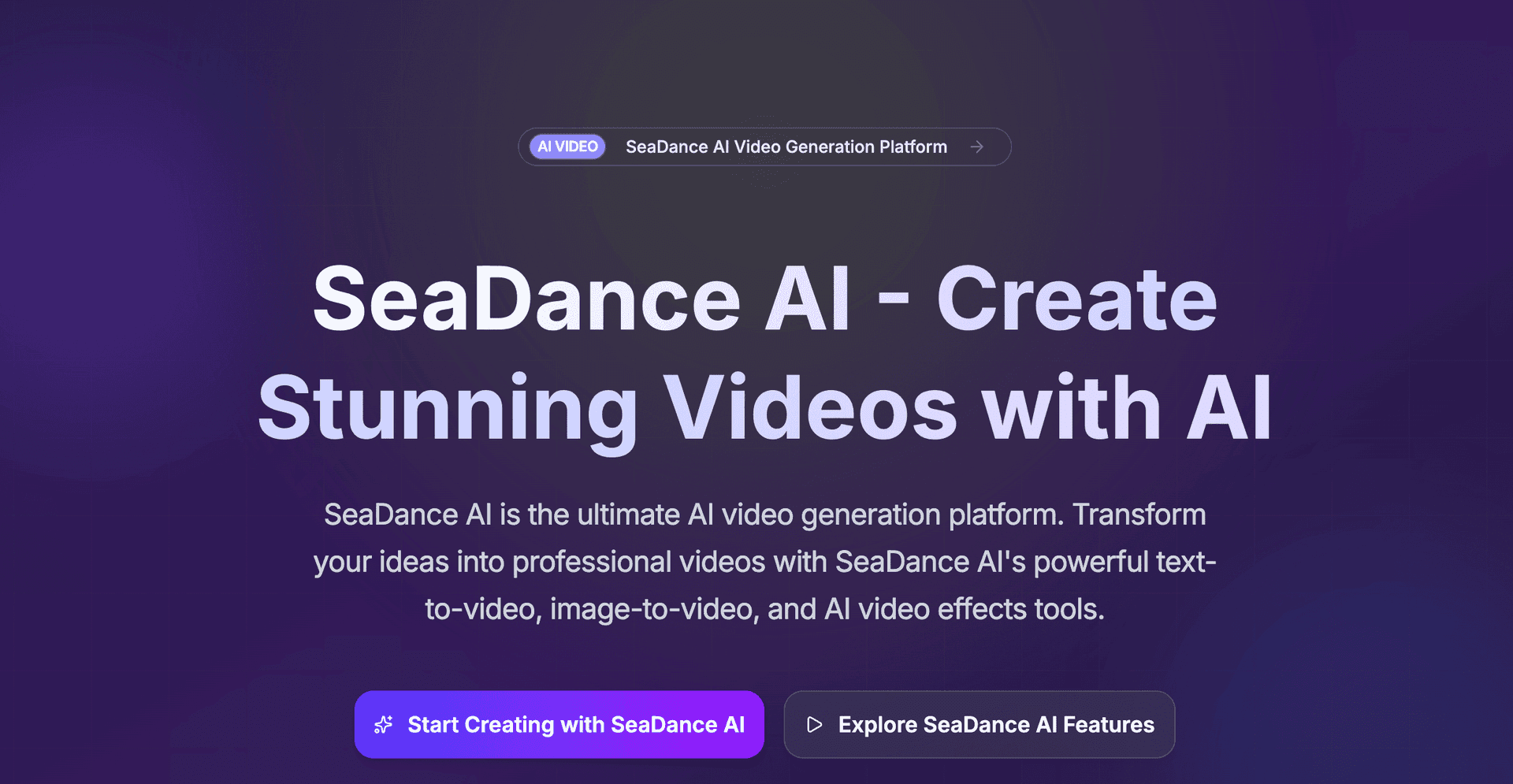 Seadance 2.0 AI Video Generator - Product Image
