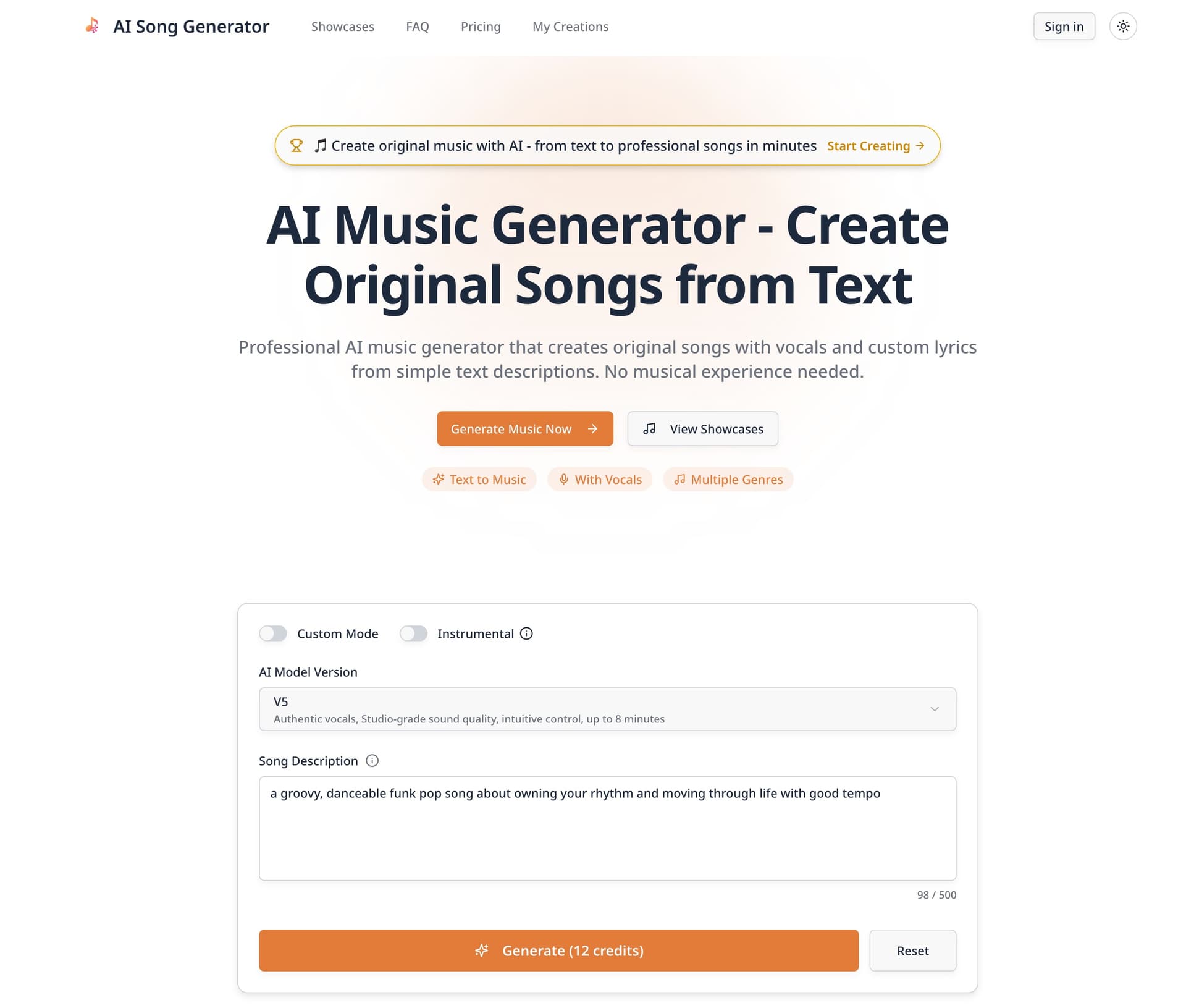 AI Music Generator - Product Image