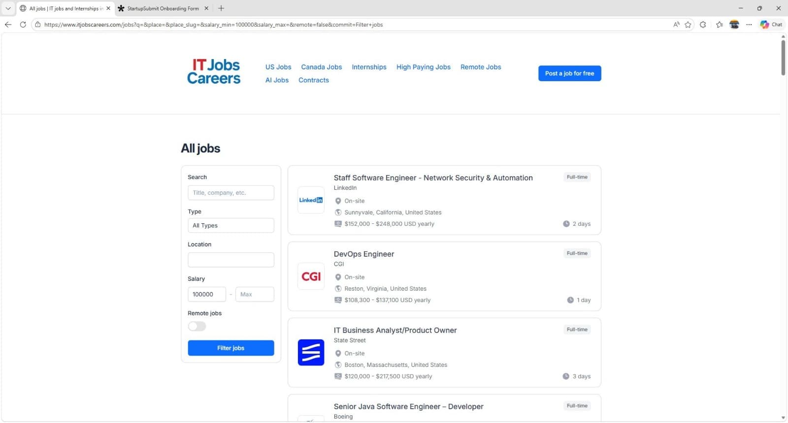 IT Jobs Careers - Product Image