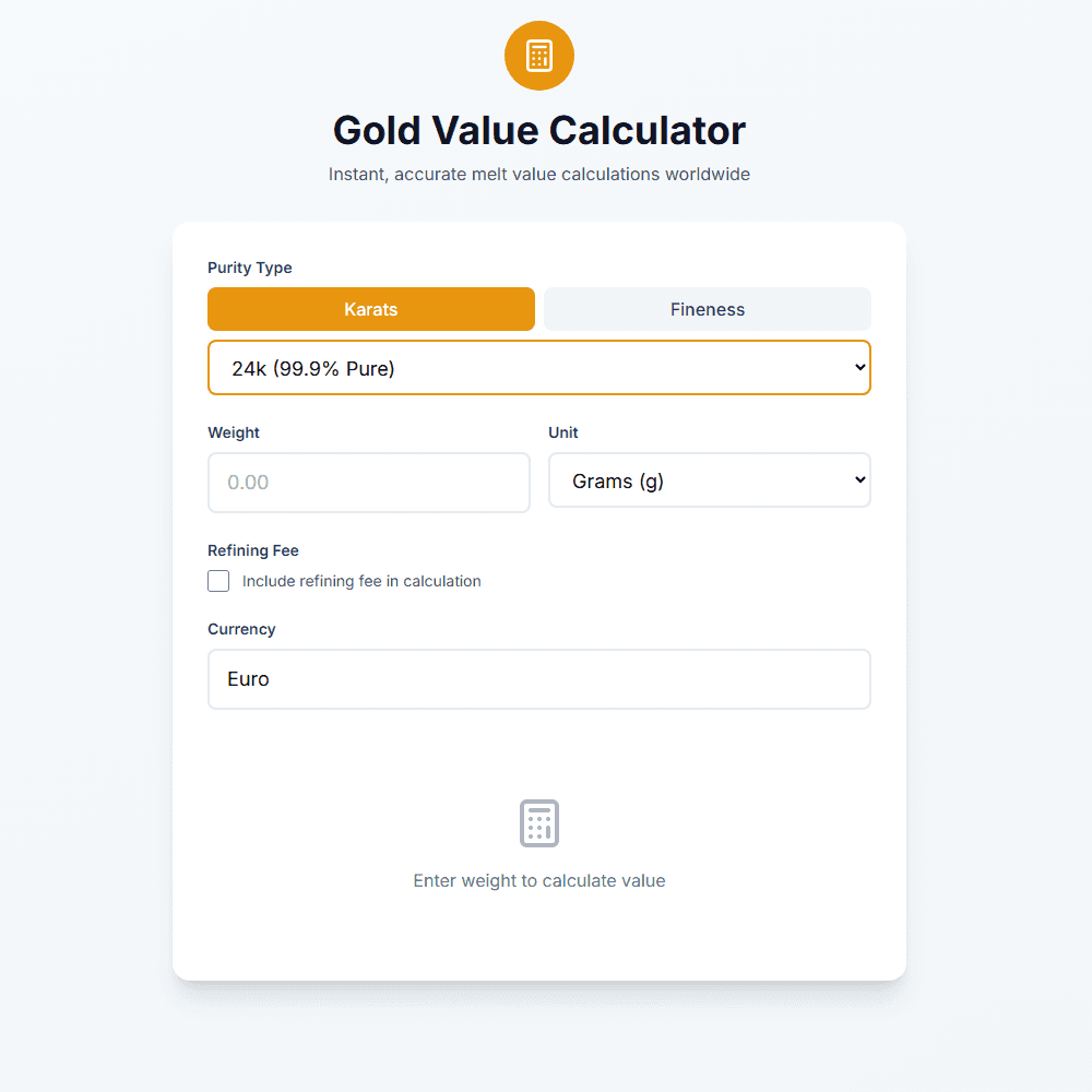 The Gold Calculator - Product Image