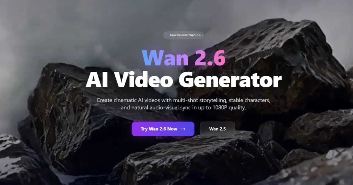 Wan 2.6 AI - Product Image