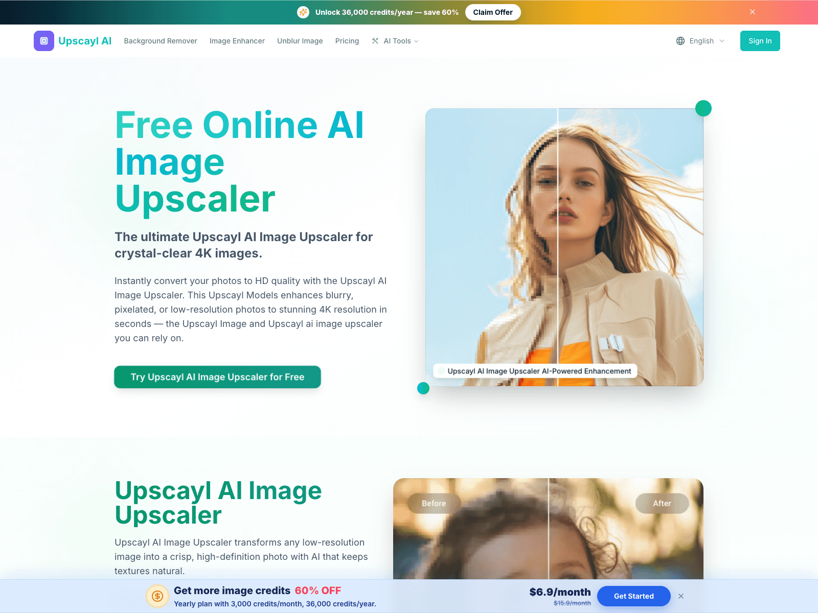 upscale image - Product Image