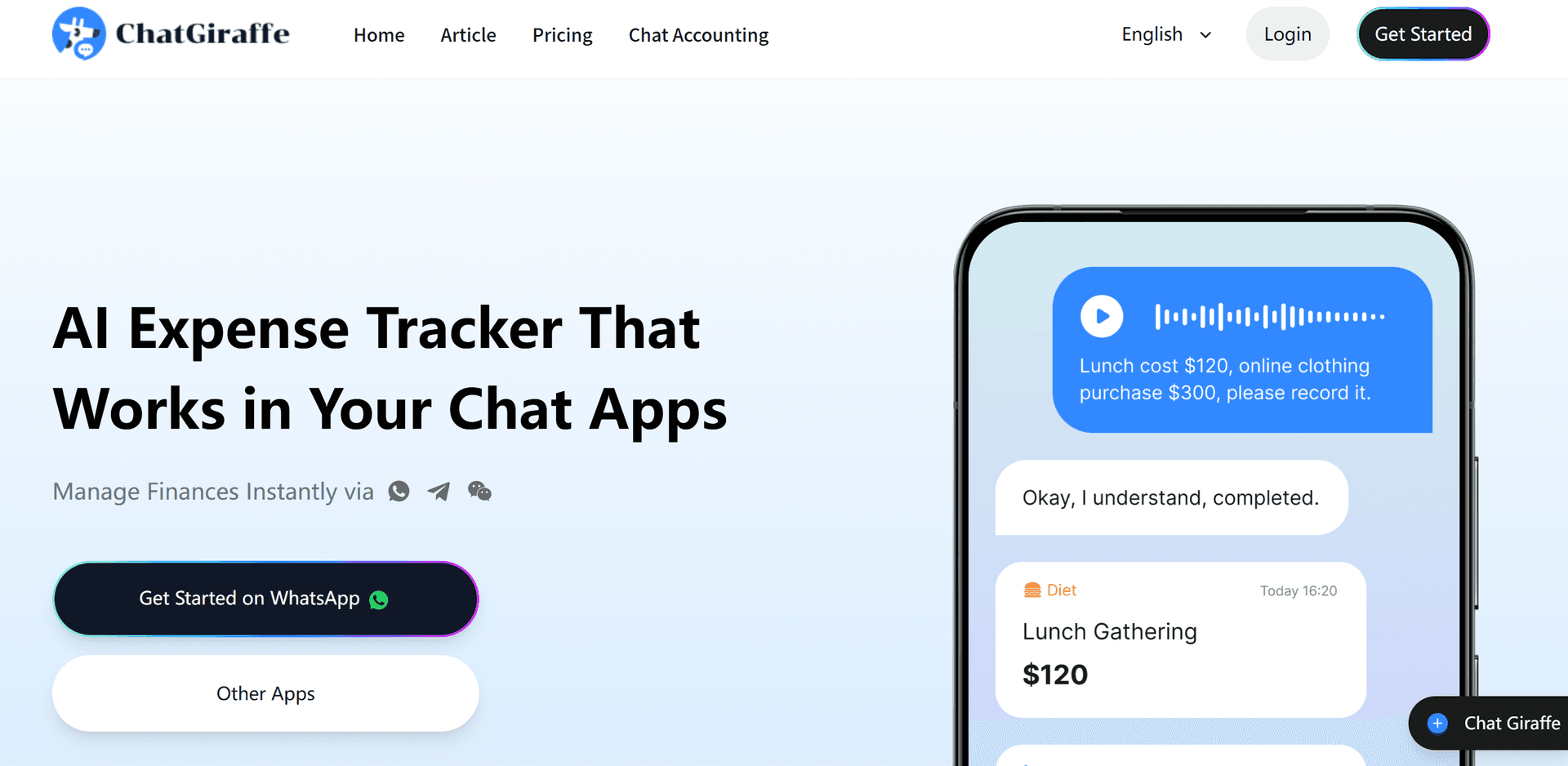 ChatGiraffe - Product Image