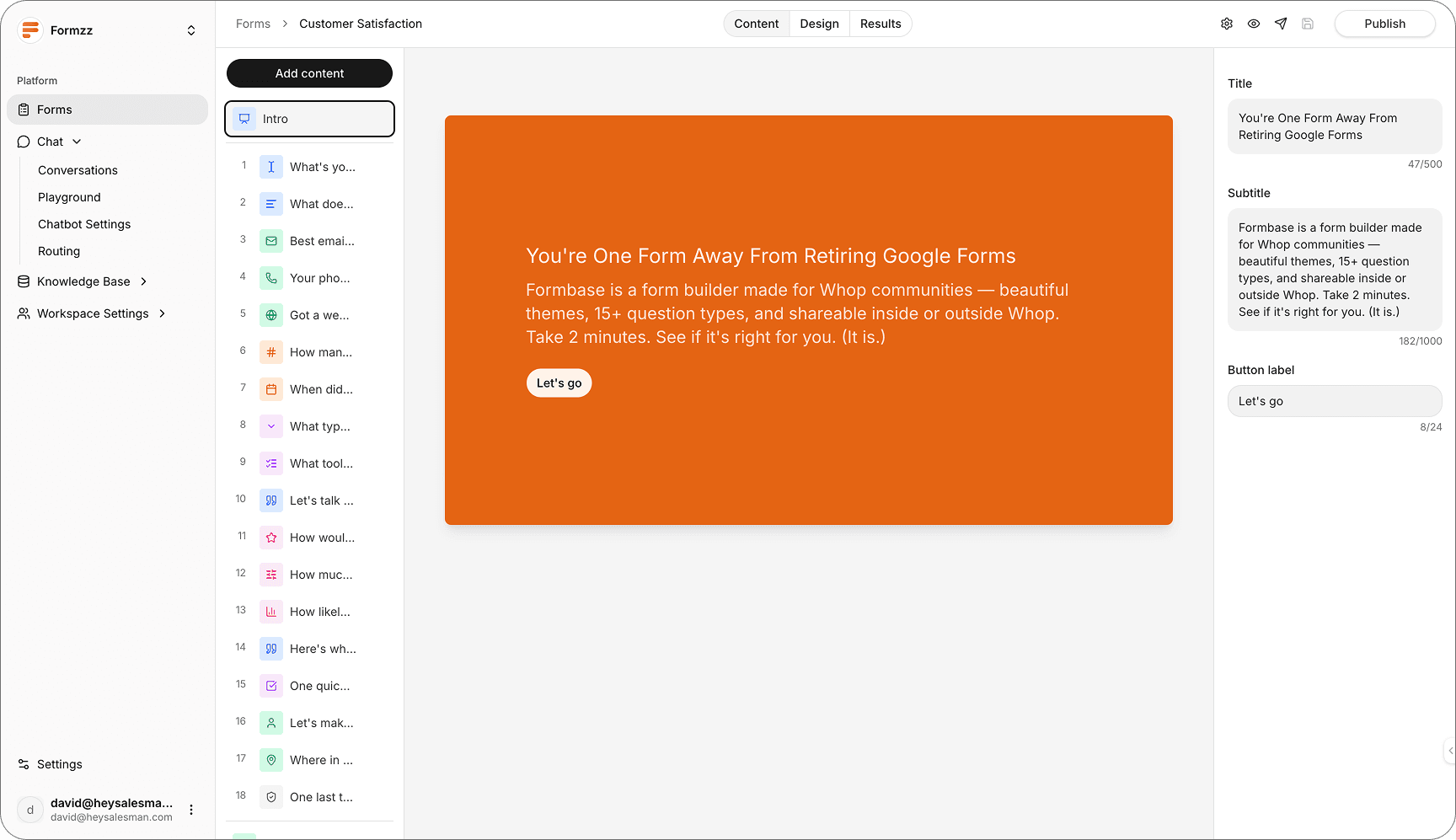 Formzz - Product Image