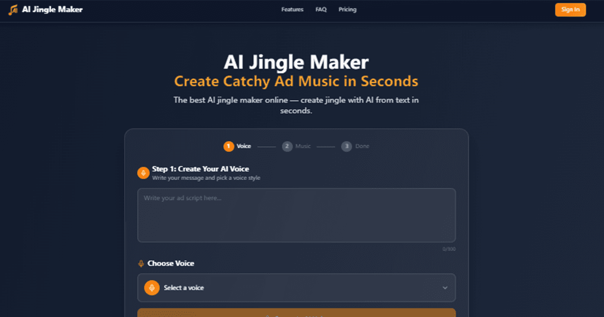 AI Jingle Maker - Product Image