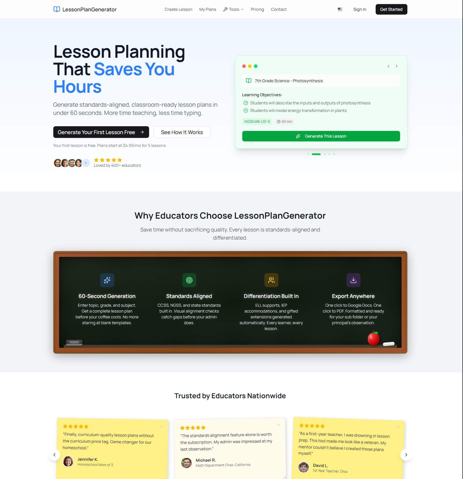 LessonPlanGenerator - Product Image