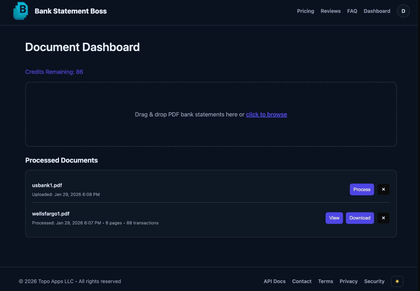 Bank Statement Boss - Product Image