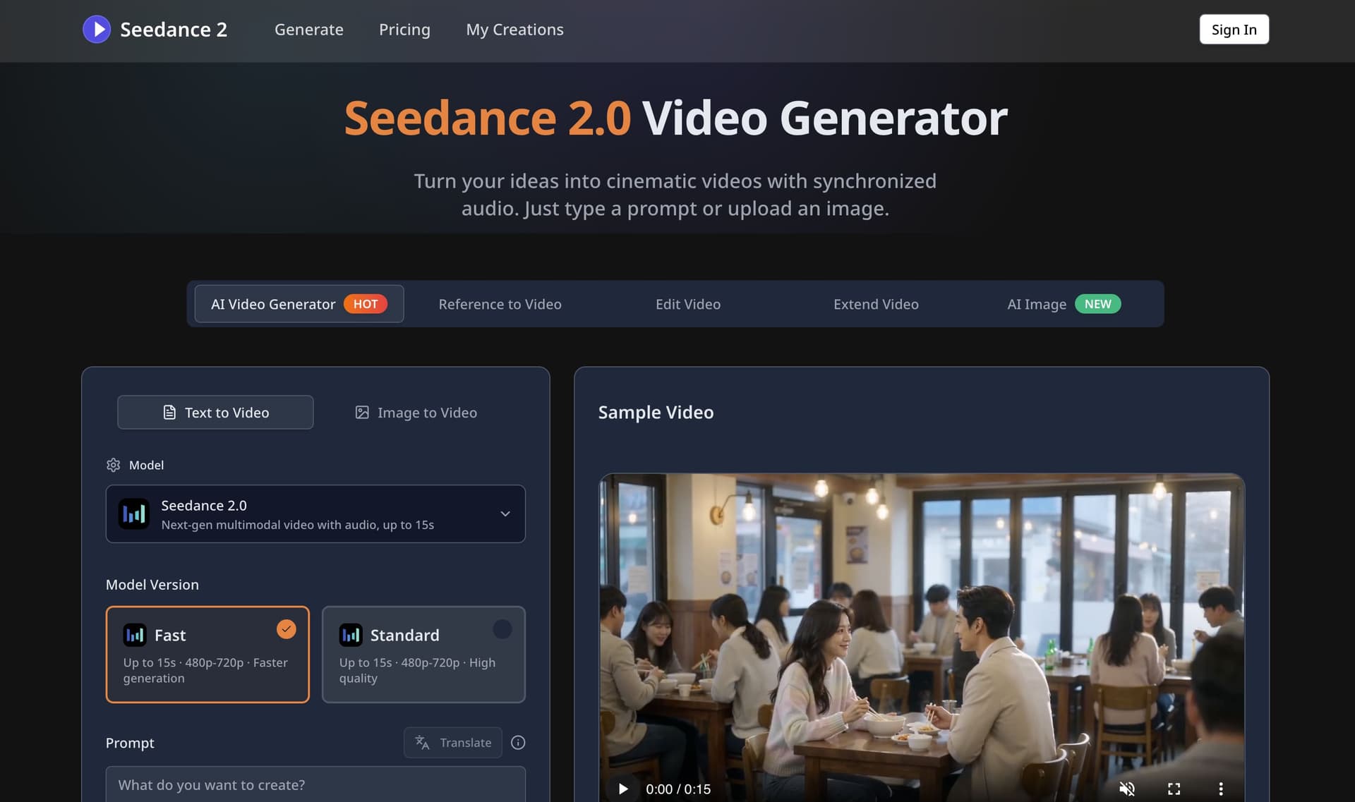 Seedance 2.0: AI Cinema & Motion Generator - Product Image