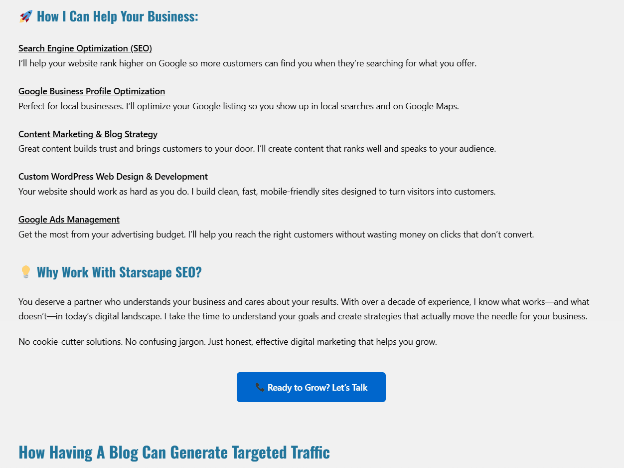 Starscape SEO - Product Image